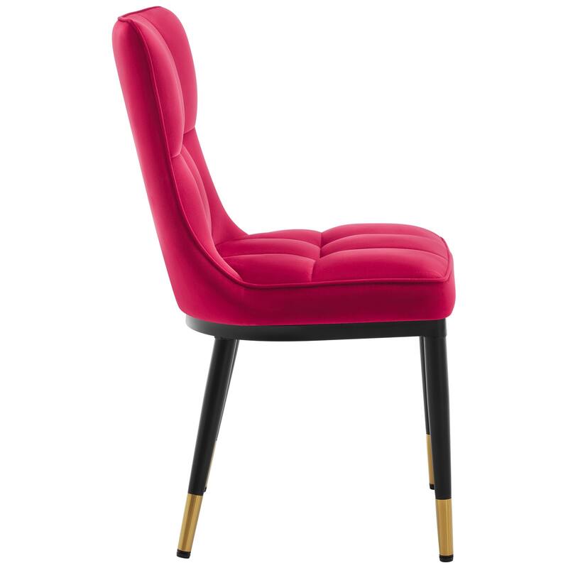 Modern Velvet Upholstered Dining Chairs, Set of 2/4 - 35.8"H x 18.9"W x 23.2"D