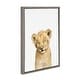 preview thumbnail 2 of 18, Sylvie Sleepy Baby Lion Animal Print Framed Canvas Art by Amy Peterson