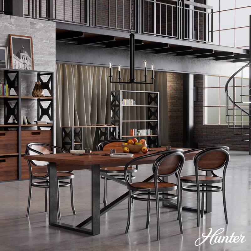 Hunter Bearden Chandelier - Entry, Dining Room, Kitchen Island - Transitional, Industrial, Contemporary, Candle