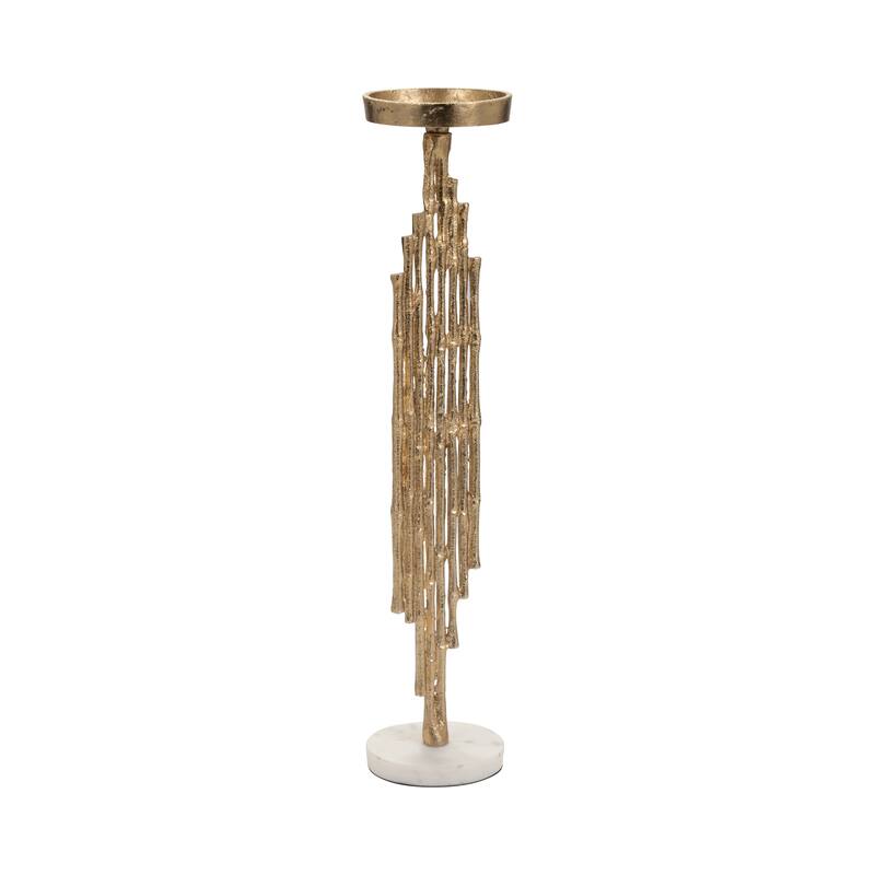 Sagebrook Home Elegance Redefined - Chic Sculptural Candle Holder for Enlightening Ambiance, Home Decor Statement Piece