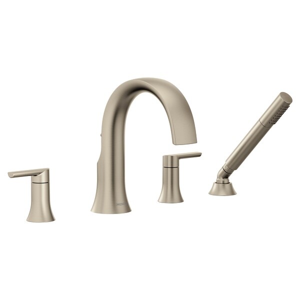 Moen Ts984 Doux Widespread Deck Mounted Roman Tub Filler With Built In Diverter