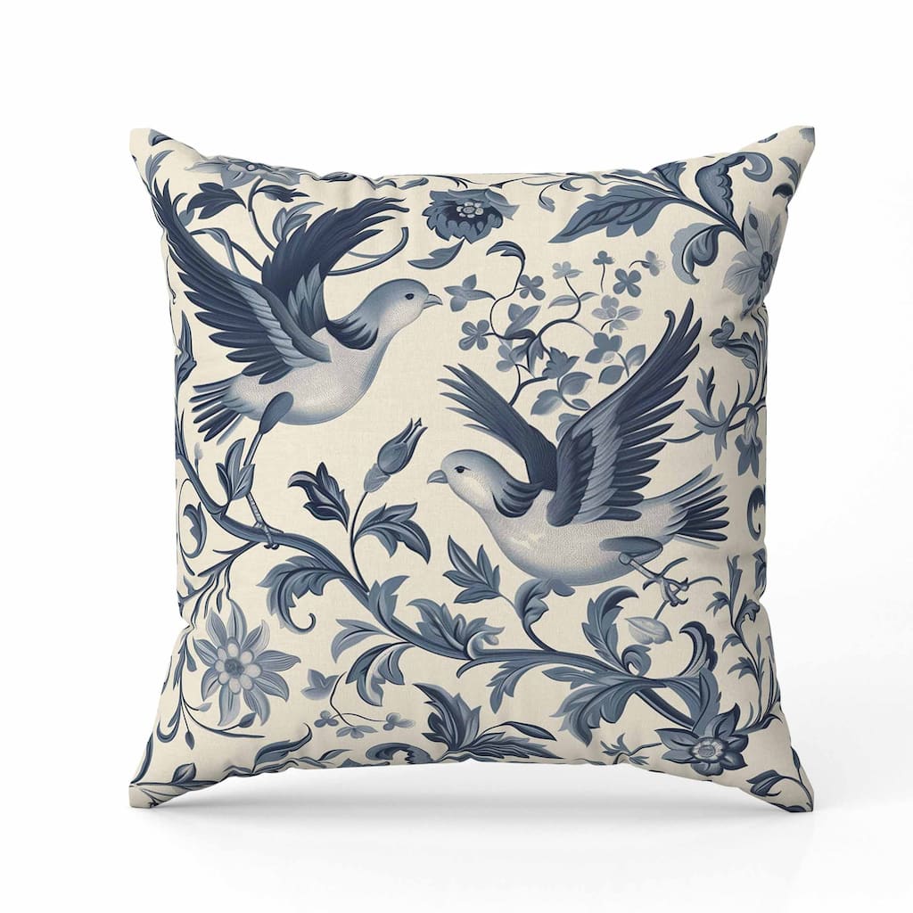 Delicate Duet Faux Suede Reversible Throw Pillow Beige and Gray