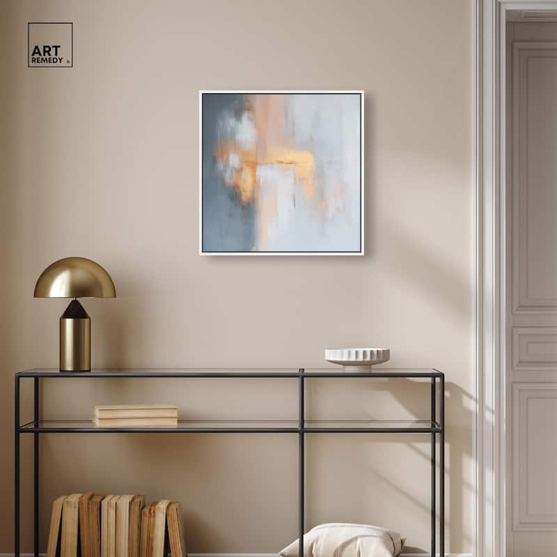 Coral Hues Canvas by Art Remedy