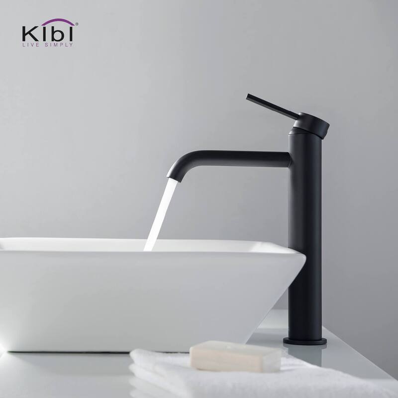 Luxury Solid Brass Single Hole Bathroom Vessel Sink Faucet