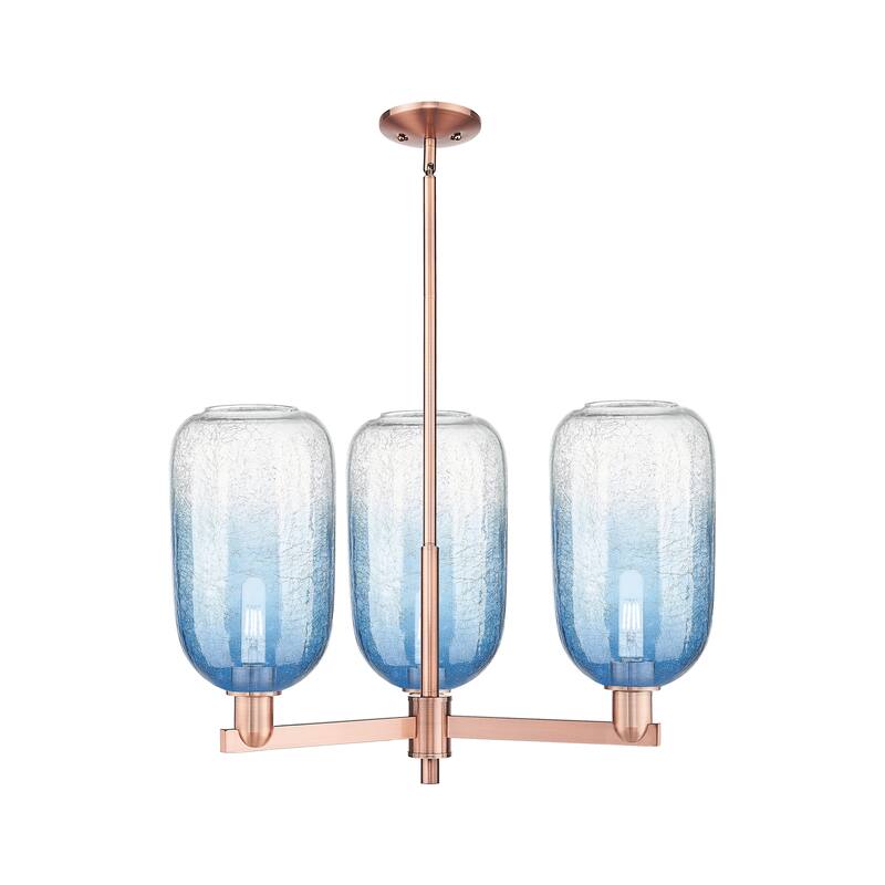 Innovations Lighting Downtown Urban - Brookhaven Cloche - 3 Light 18" Stem Hung Chandelier
