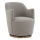 preview thumbnail 6 of 8, SAFAVIEH Couture Christian Swivel Accent Chair. - 26" W x 32" D x 31" H