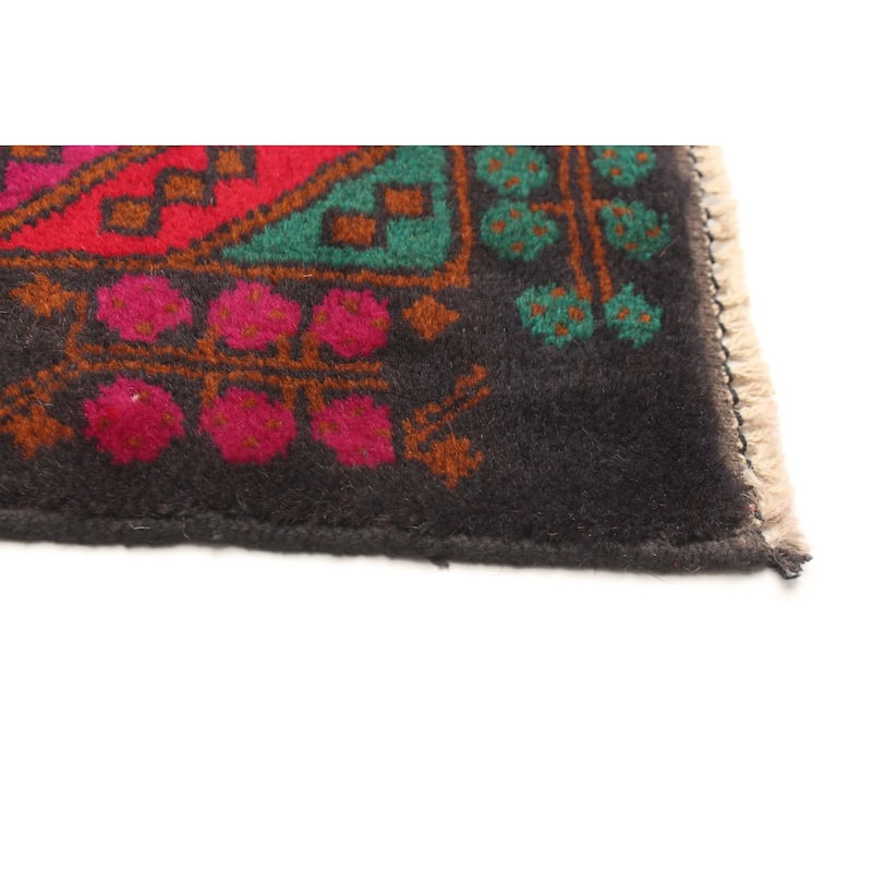 ECARPETGALLERY Hand-knotted Teimani Red Wool Rug - 3'5 x 6'6