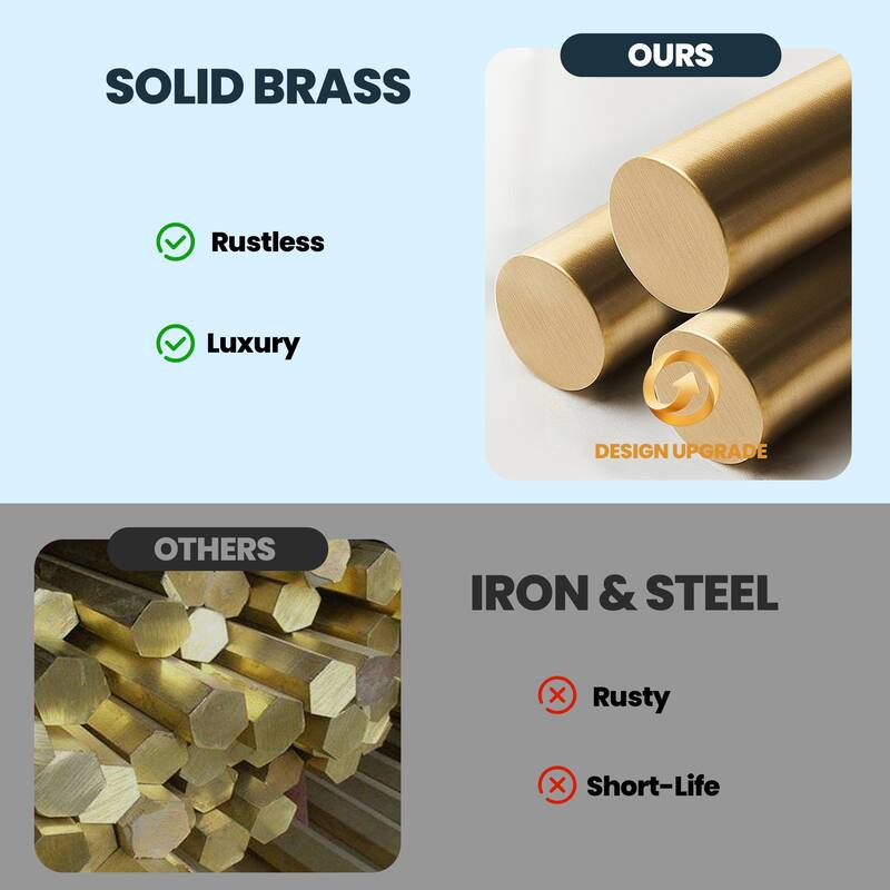 9.7"H Solid Brass Widespread Dual Knob Handles Bathroom Faucets
