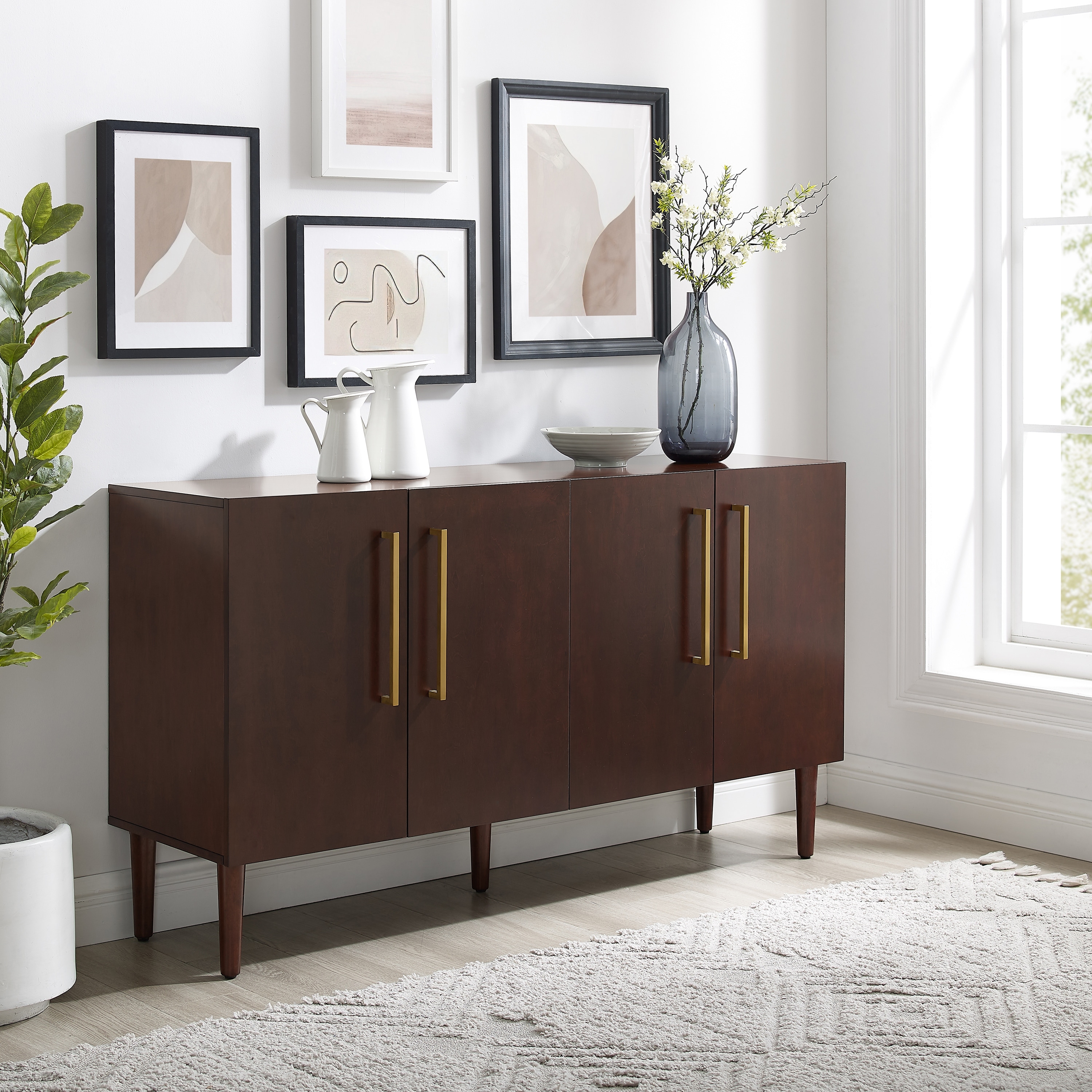 Crosley Everett Sideboard - 62"x19"x8"