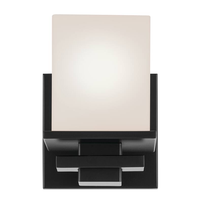 Kichler Lighting Tully 1-Light Black Indoor Wall Sconce - 6.5