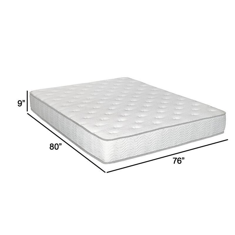 Irya 9 Inch King Size Mattress, Non Woven Soft Polyester, Pocket Coiling