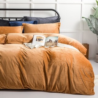NTBAYNTBAY Super Soft Luxury Solid NTBAY Zippered Velvet King Pillowcases