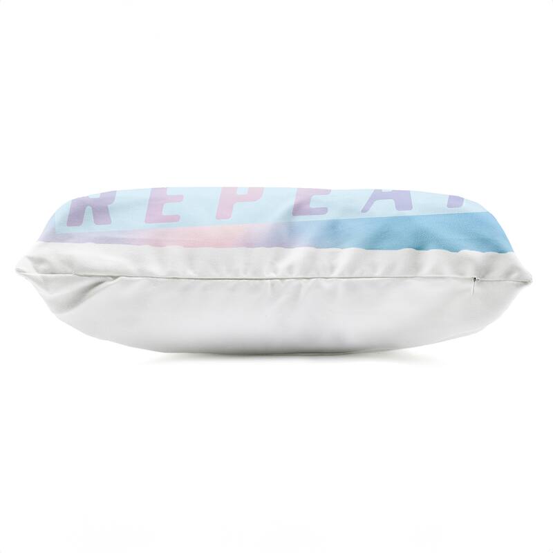 Stupell Pastel Eat Sleep Game Printed Outdoor Throw Pillow Design by Yass Naffas Designs