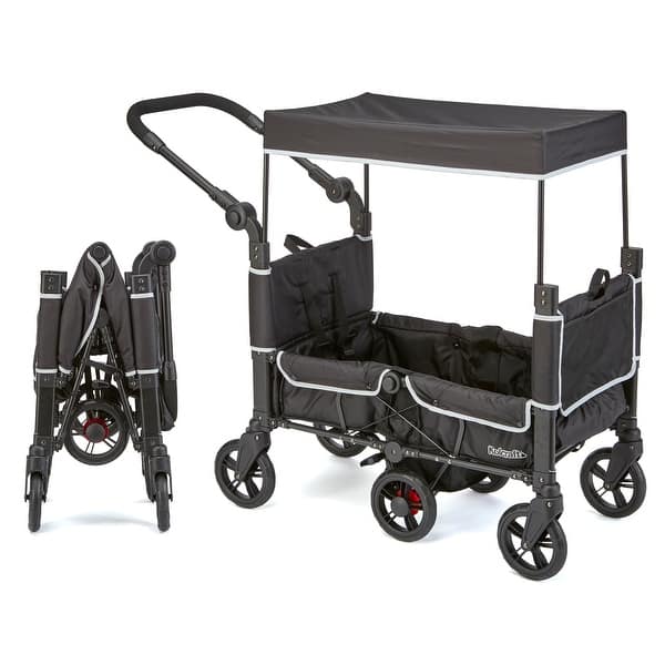 slide 2 of 5, Kolcraft Cloud 360 Stroller Wagon - Black