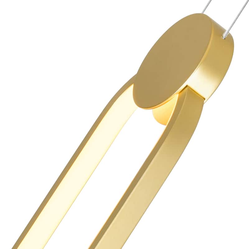 Pulley 4 in LED Satin Gold Mini Pendant - Satin Gold