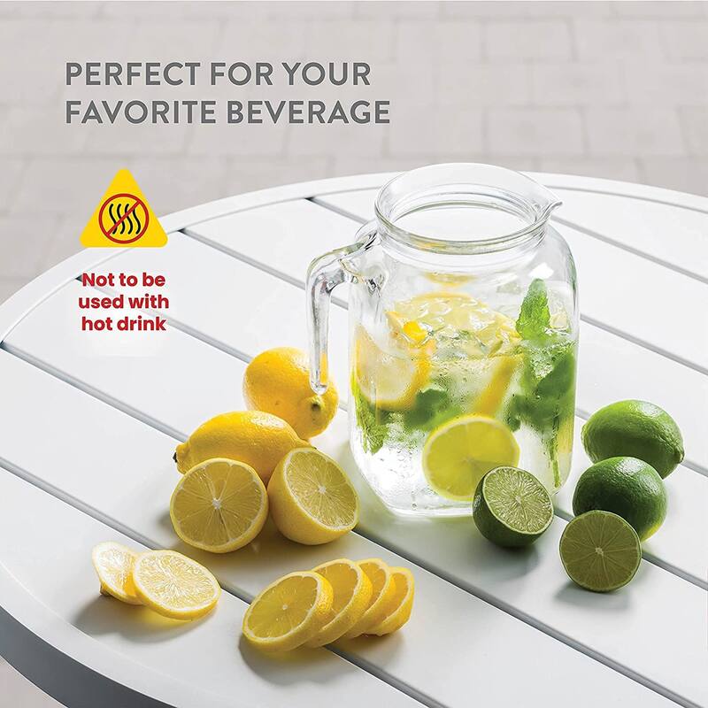 Bormioli Rocco Frigoverre Classic Jug with White Lid - 67.75 oz.