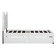 preview thumbnail 11 of 10, Cute Upholstered Platform Bed Cartoon Theme Bed with 2 Drawers, Twin
