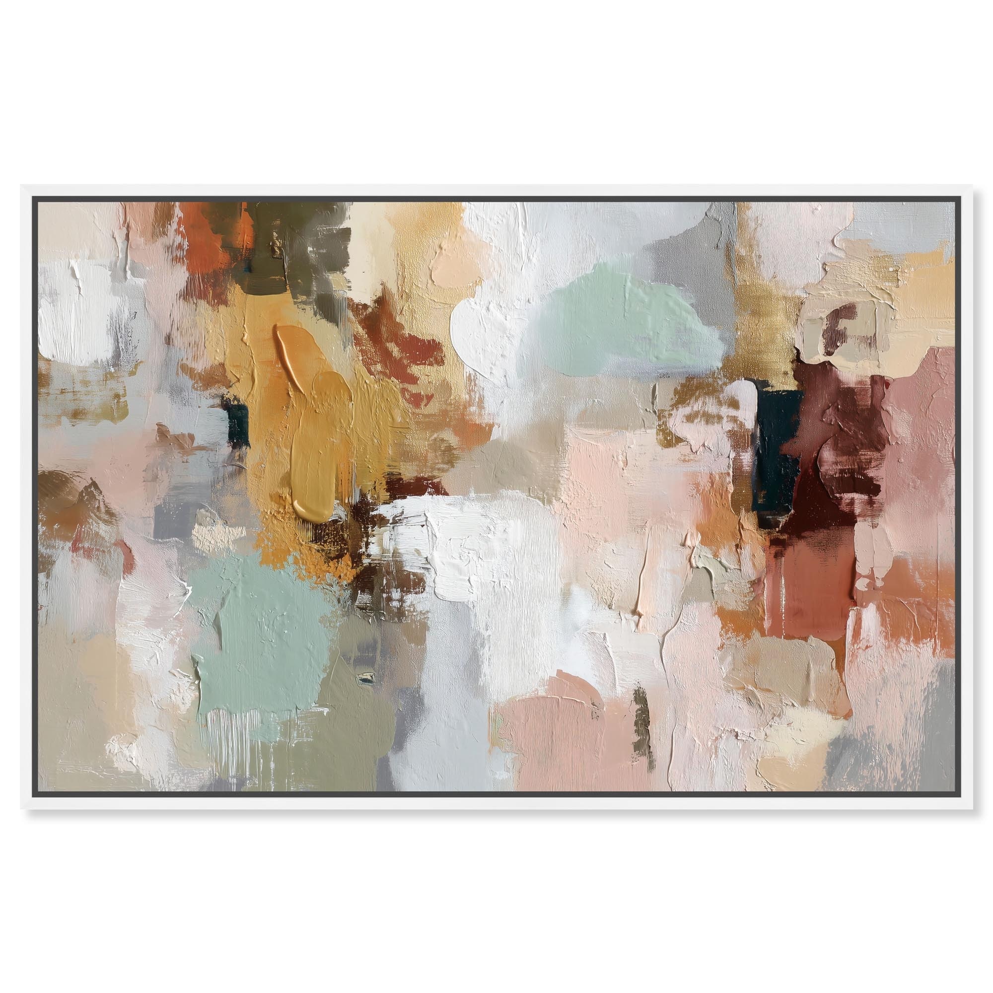 Color of Earth I Abstract Wall Art Canvas Print by Art Remedy