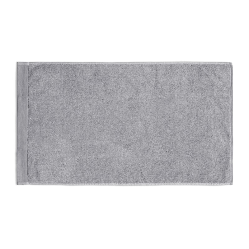 Poem Heathered Bath Sheet - Gray
