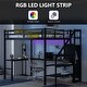 preview thumbnail 5 of 14, Full Size Metal Loft Bed with L-shaped Desk, LED, and Wardrobe