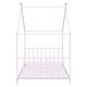 preview thumbnail 25 of 28, Twin Size Metal House Platform Bed with Legs