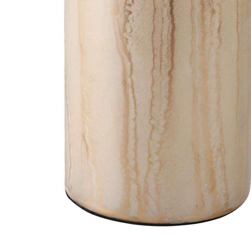 Glass Decorative Vase Glam Accent with Stone Details Modern Style