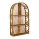 preview thumbnail 3 of 4, Harmony Arch Rattan Boho Tiered Wall Shelf - 28"H x 16.5"W x 6"D