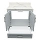 preview thumbnail 54 of 146, Nevado 37" Bathroom Vanity with Cultured Marble Vanity Top Sink in White with White Basin