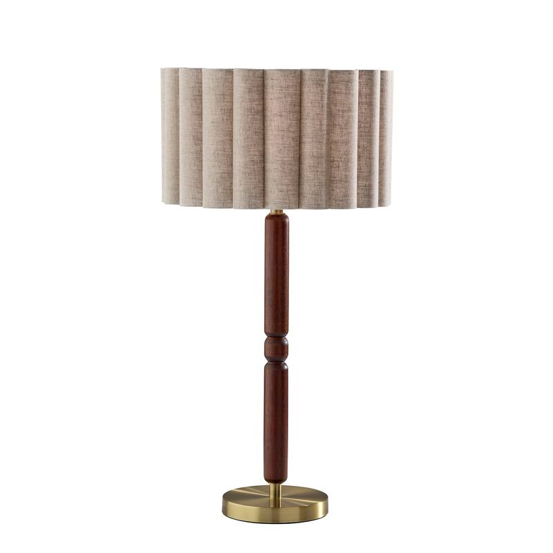 Laine Table Lamp - Antique Brass Walnut