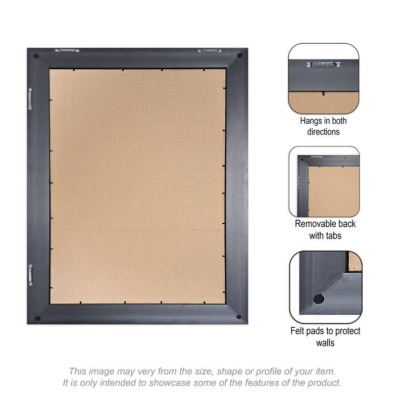 Kate and Laurel Belmont Black Photo Frame Set