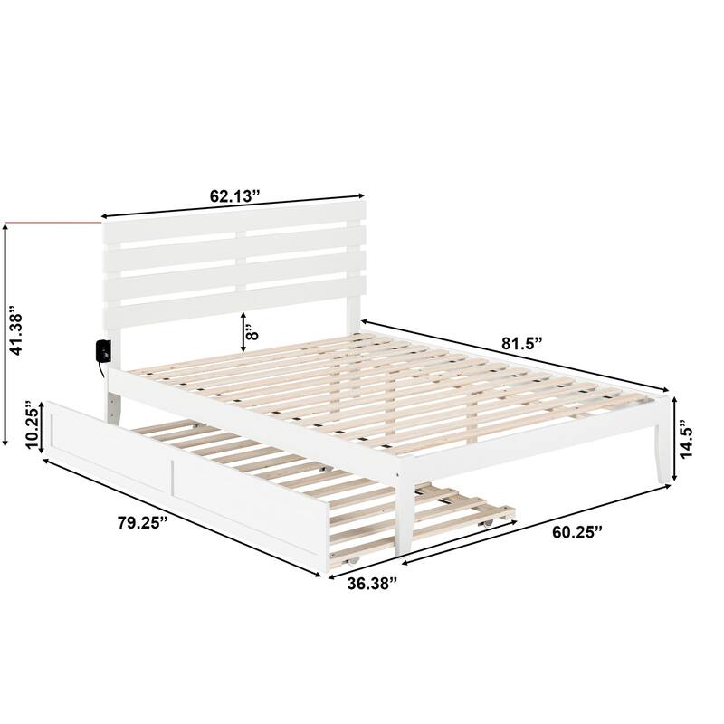 Oxford Bed with Twin XL Trundle