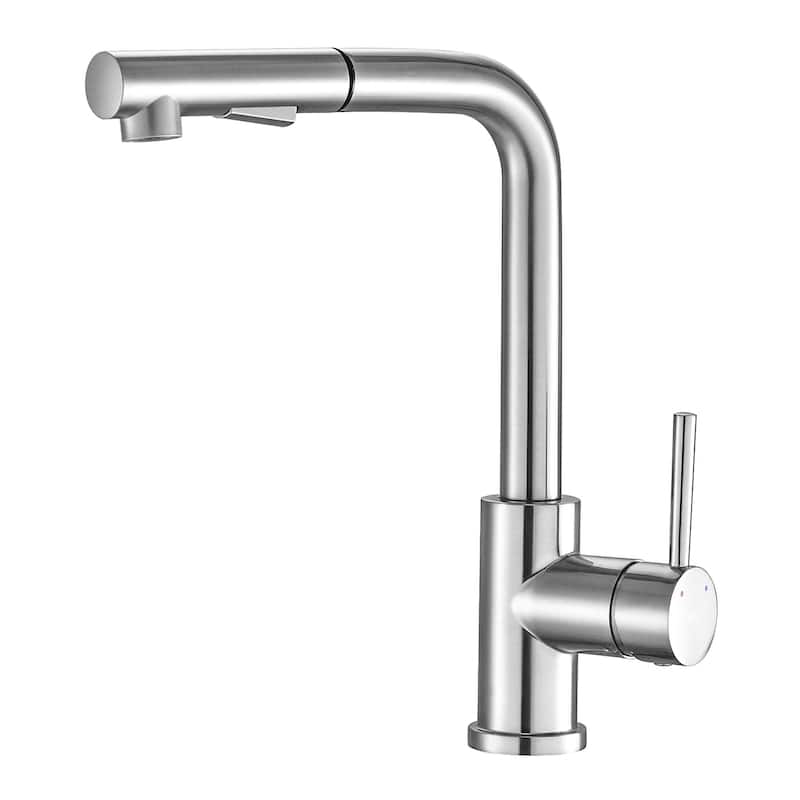 Kitchen Sink Faucet High Arch Single Handle Brushed Nickel Kitchen Faucet