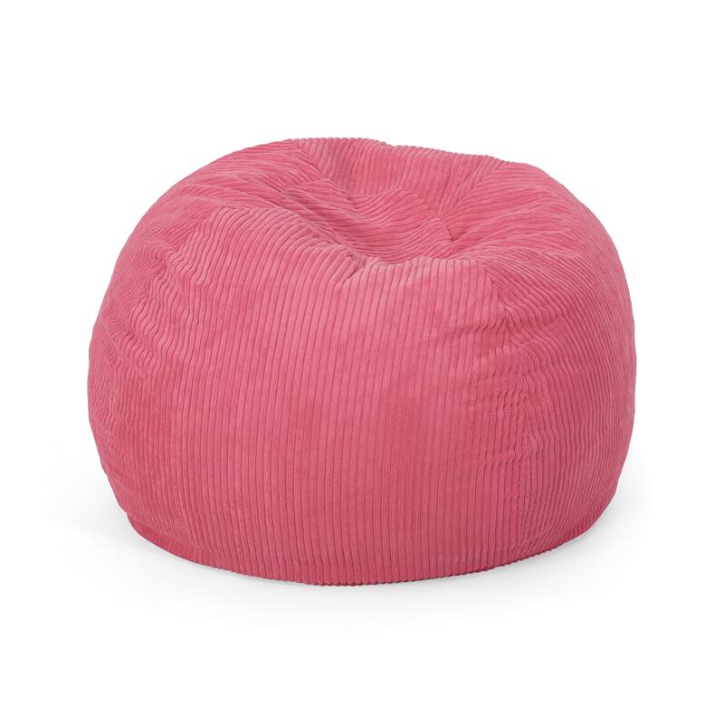 Kenli Modern Corduroy Polyester Bean Bag Chair by Christopher Knight Home