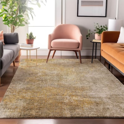 Premium Washable Super Soft Solid Abstract Mayfield Rug