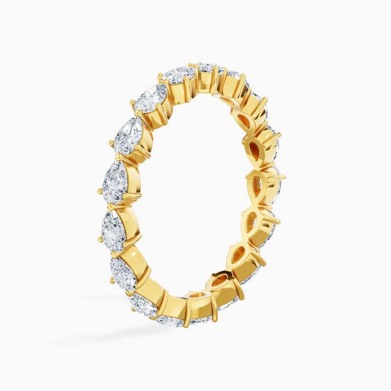 Auriya 14k Gold Pear East-West Lab Grown Diamond Eternity Band 1.70 - 6.75 ct. tw. (F-G, VS)