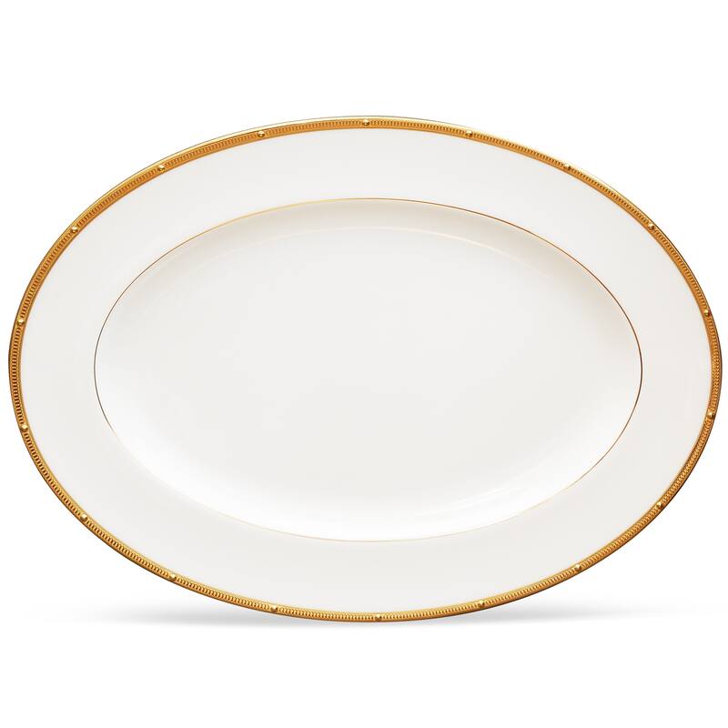 Rochelle Gold Oval Platter, 14"