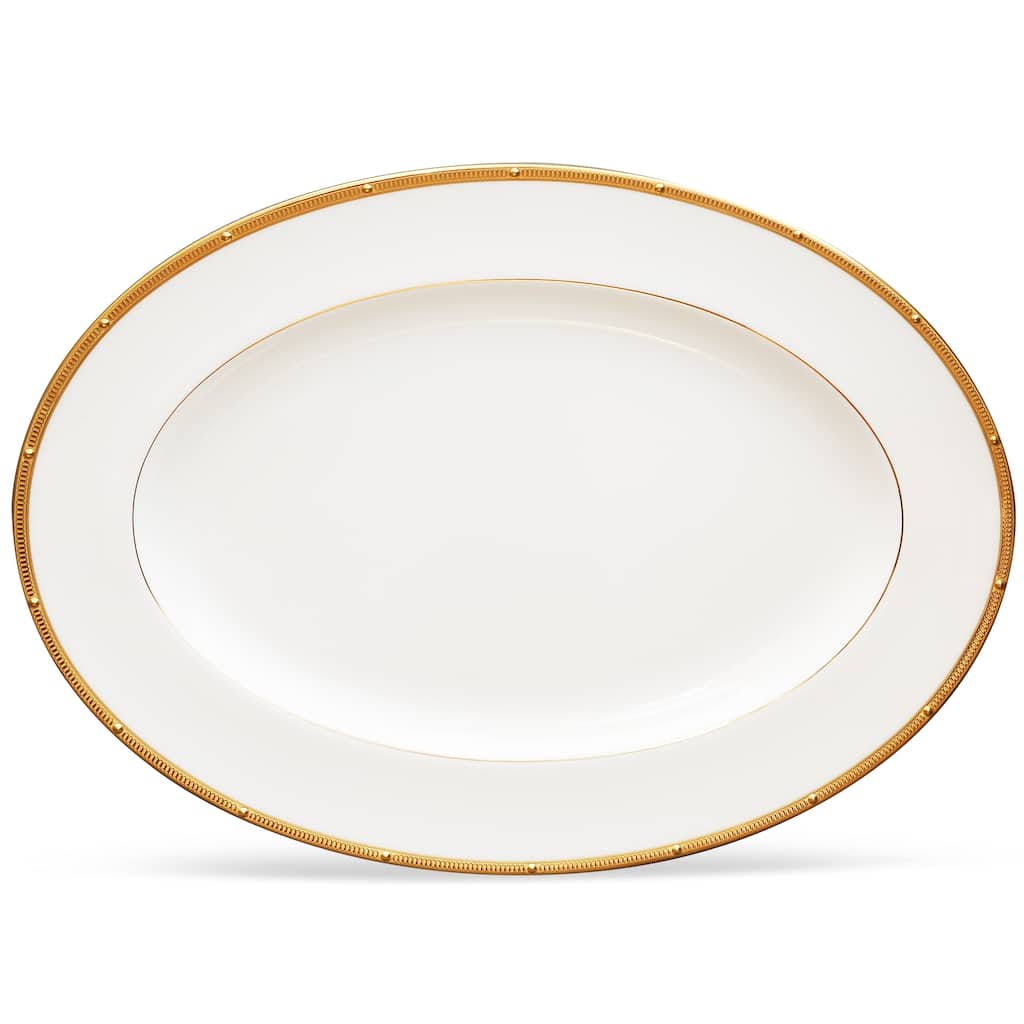 Rochelle Gold Oval Platter, 14"