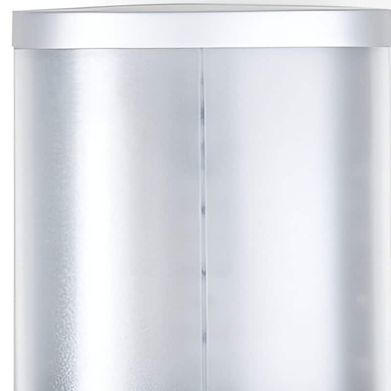 HomeRoots Gray Heavy Duty Plastic Two Chamber Wall Mount Soap Dispenser - 4.75' X '7.5' X '3.25