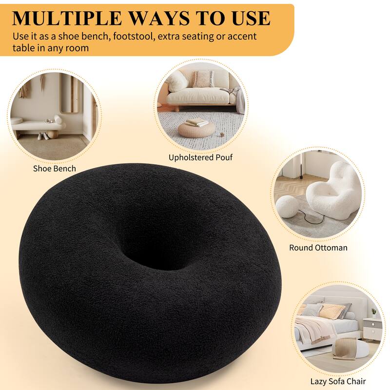 XINMICS 29.72" Modern Style Donut Lazy Sofa