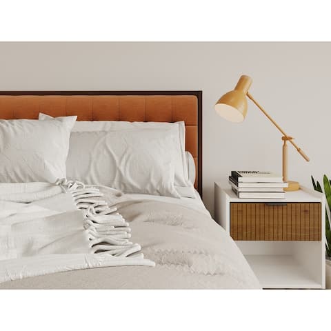 Hughes Mid-century Modern Wood Platform Bed