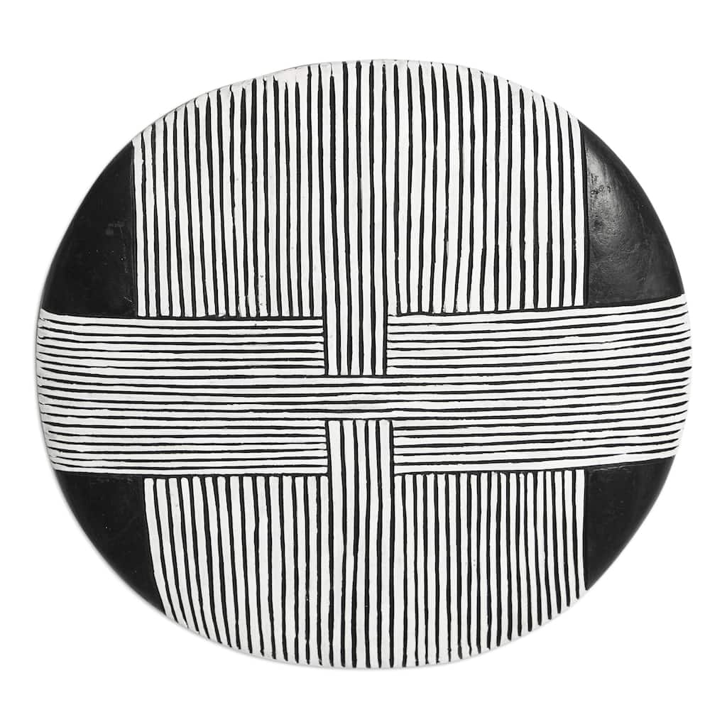 Novica Handmade Bamun Guard African Wood Mask