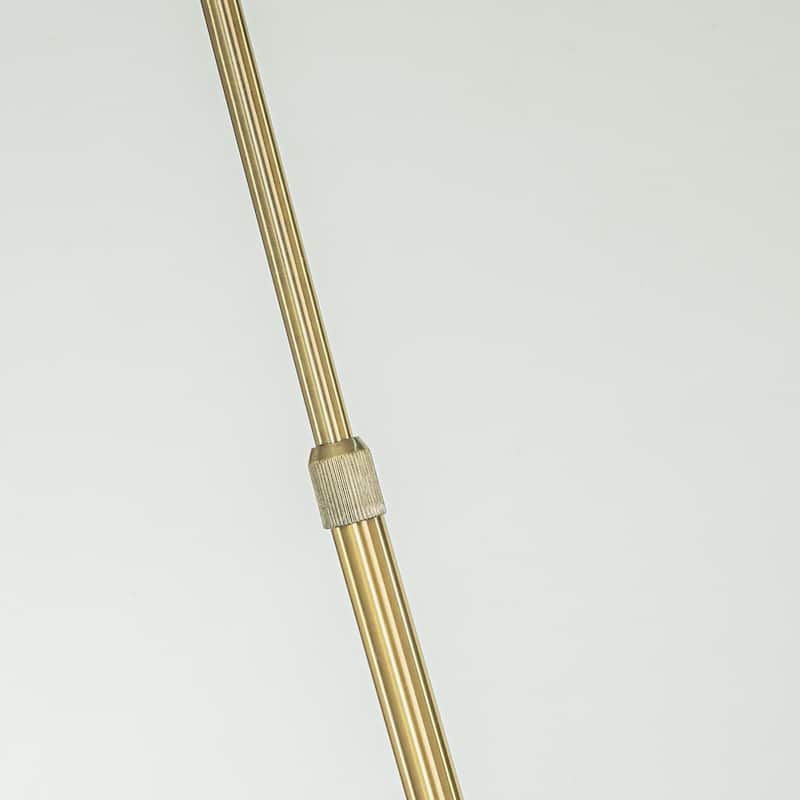 1-Light 75" Arc Floor Lamp with Hand-woven Bamboo Shade