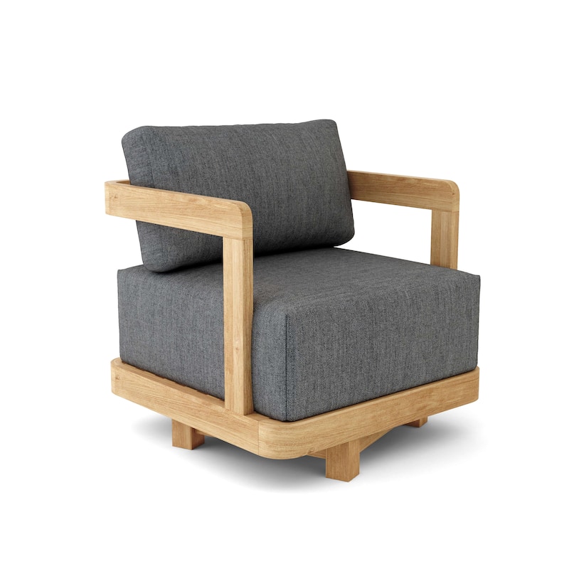 Granada Swivel Armchair - Cast Charcoal
