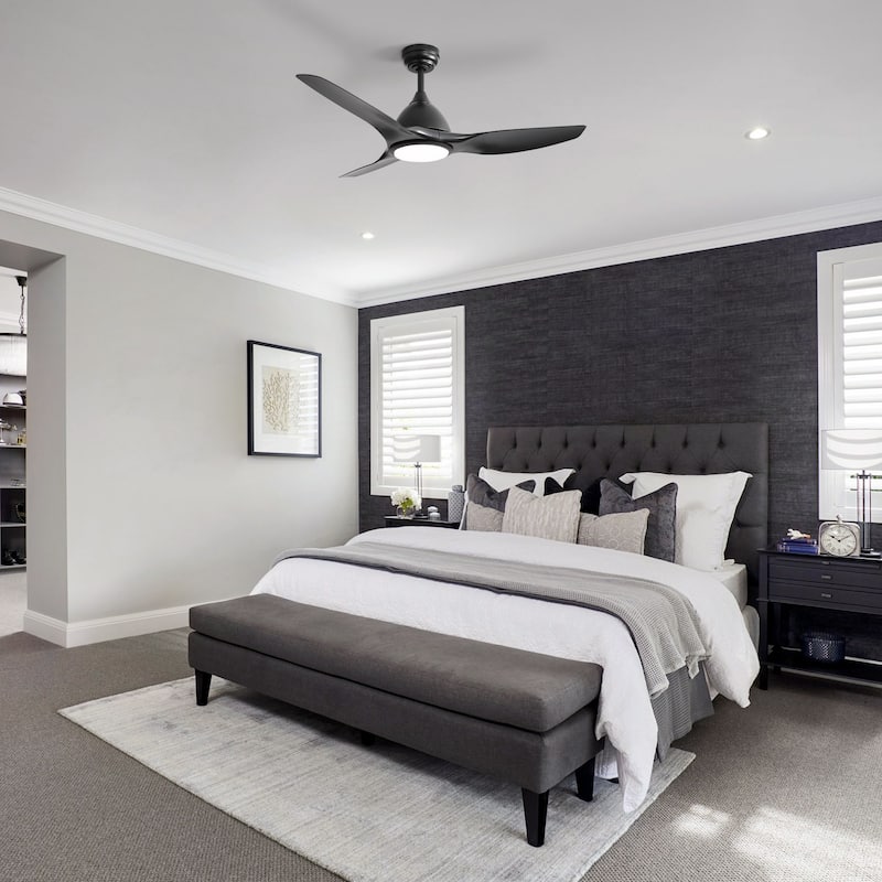 Sofucor 52" Farmhouse Indoor&Outdoor Ceiling Fan with Remote,Adjustable LED - 52Inch