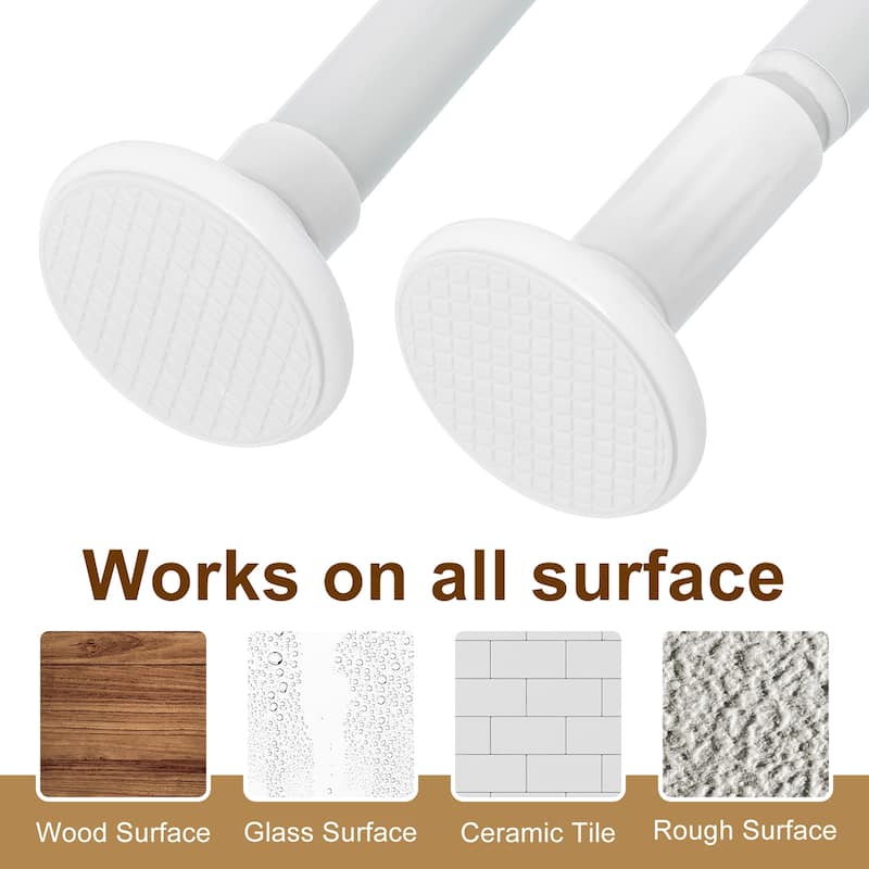 Telescopic Curtain Rods, Adjustable Stainless Steel Shower Rod
