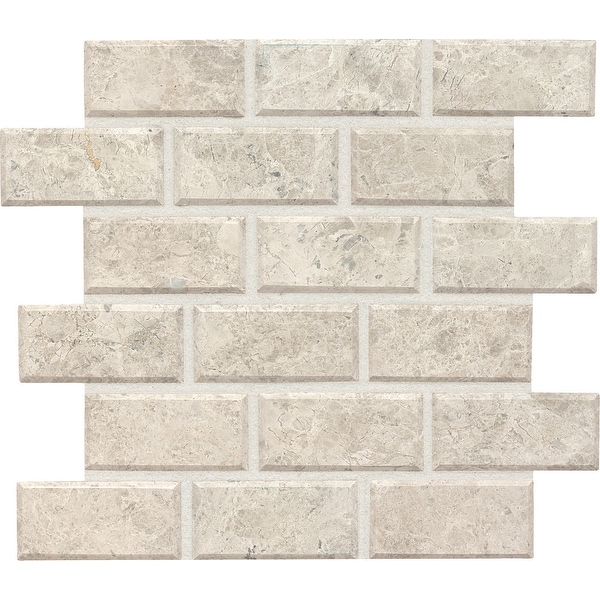 Daltile L24BVMSU Limestone 2&quot; x 4&quot; Brick Joint Mosaic