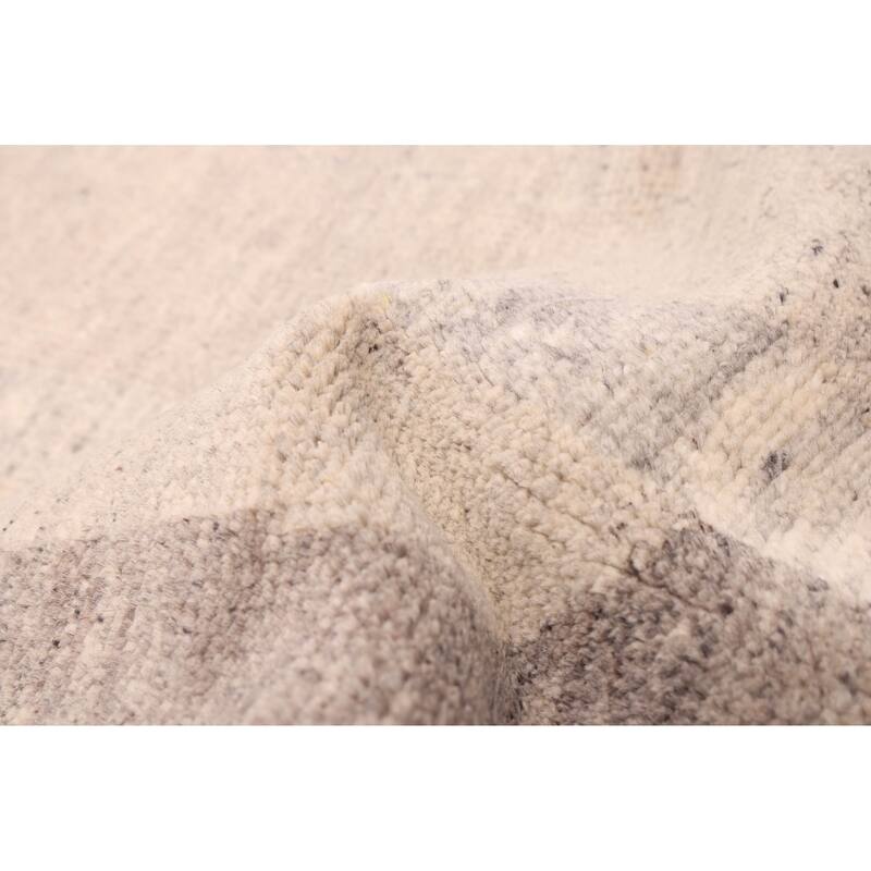 ECARPETGALLERY Hand-knotted Tangier Light Khaki Wool Rug - 4'11 x 7'10