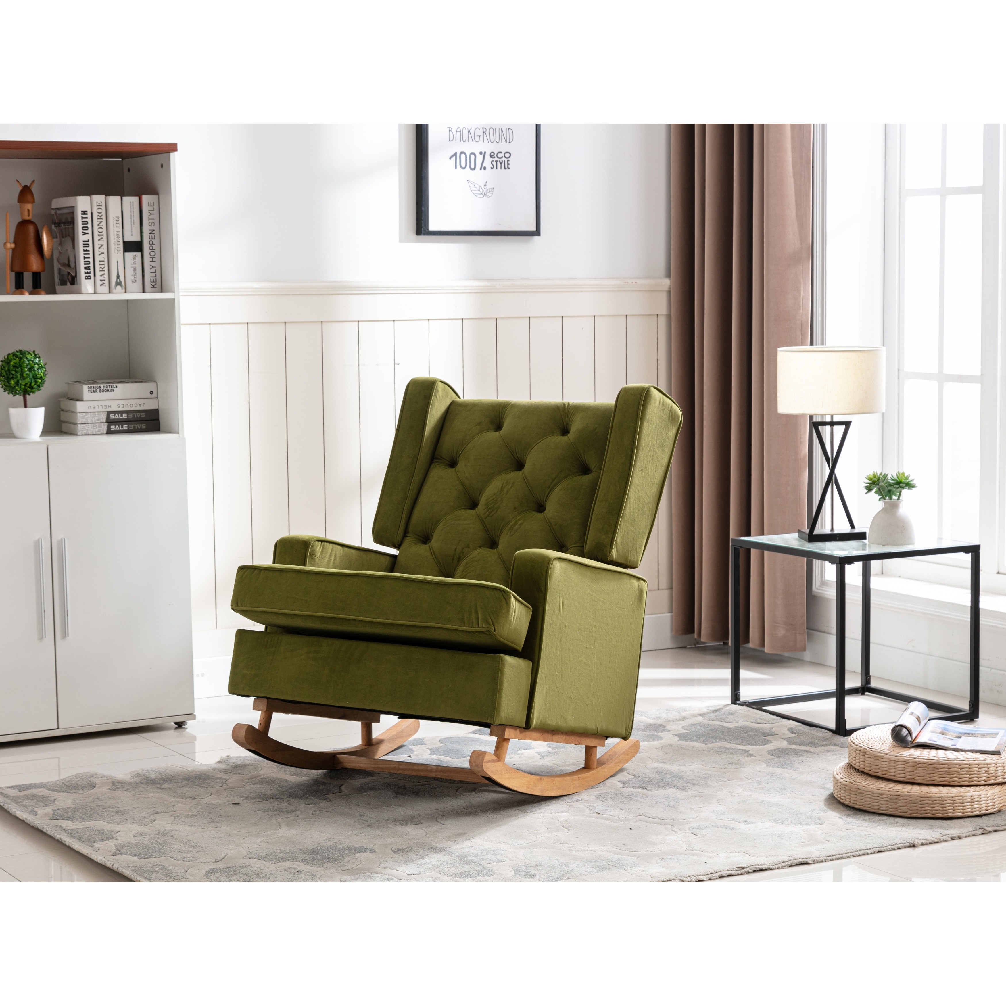 Green glider hotsell chair