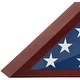 preview thumbnail 18 of 35, Americanflat Veteran's Flag Case Display Frame - Small & Large Fit Folded Flags Sized 3'x5' Or 5'x9.5'- Black & Mahogany Finish