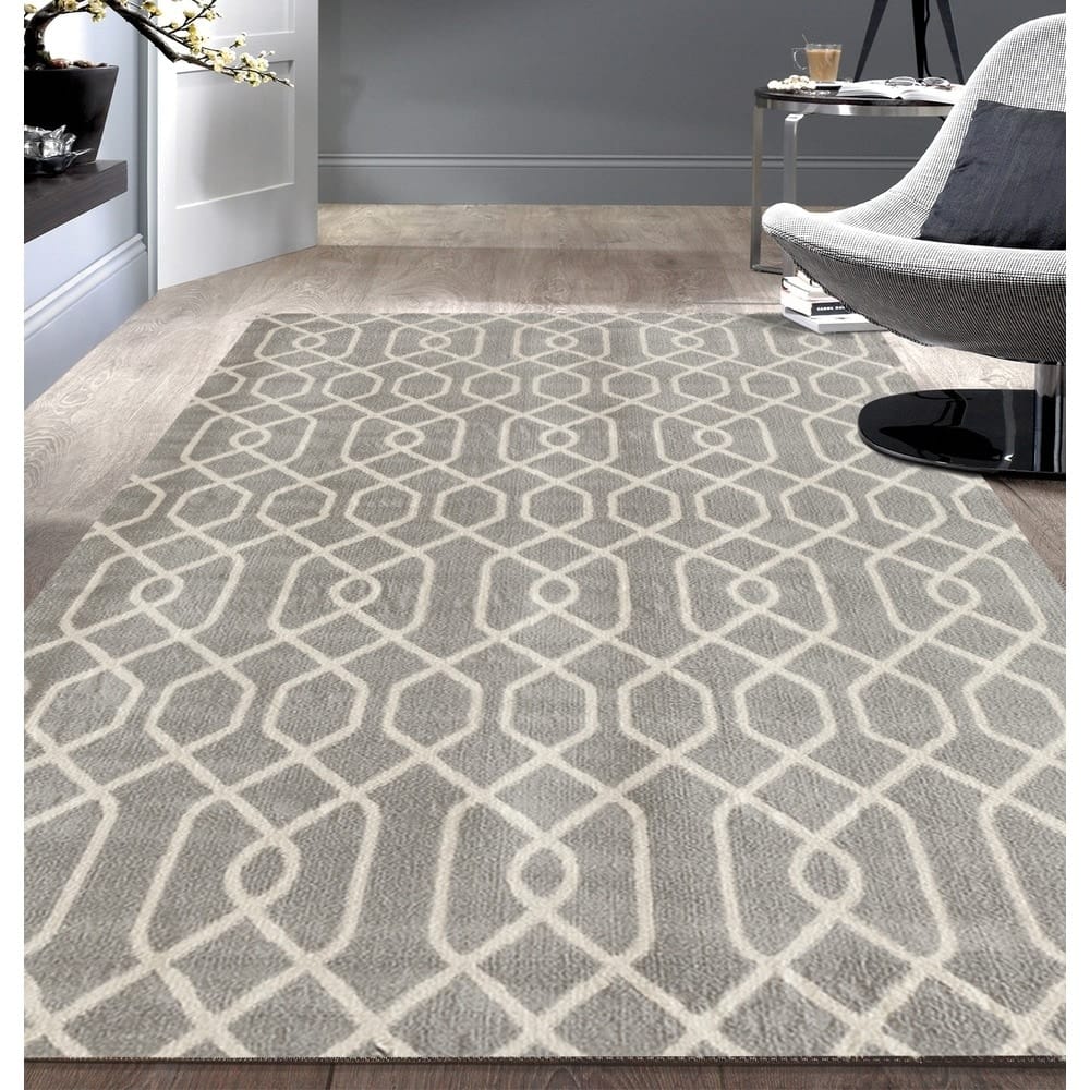 World Rug Gallery Modern Trellis Pattern Area Rug